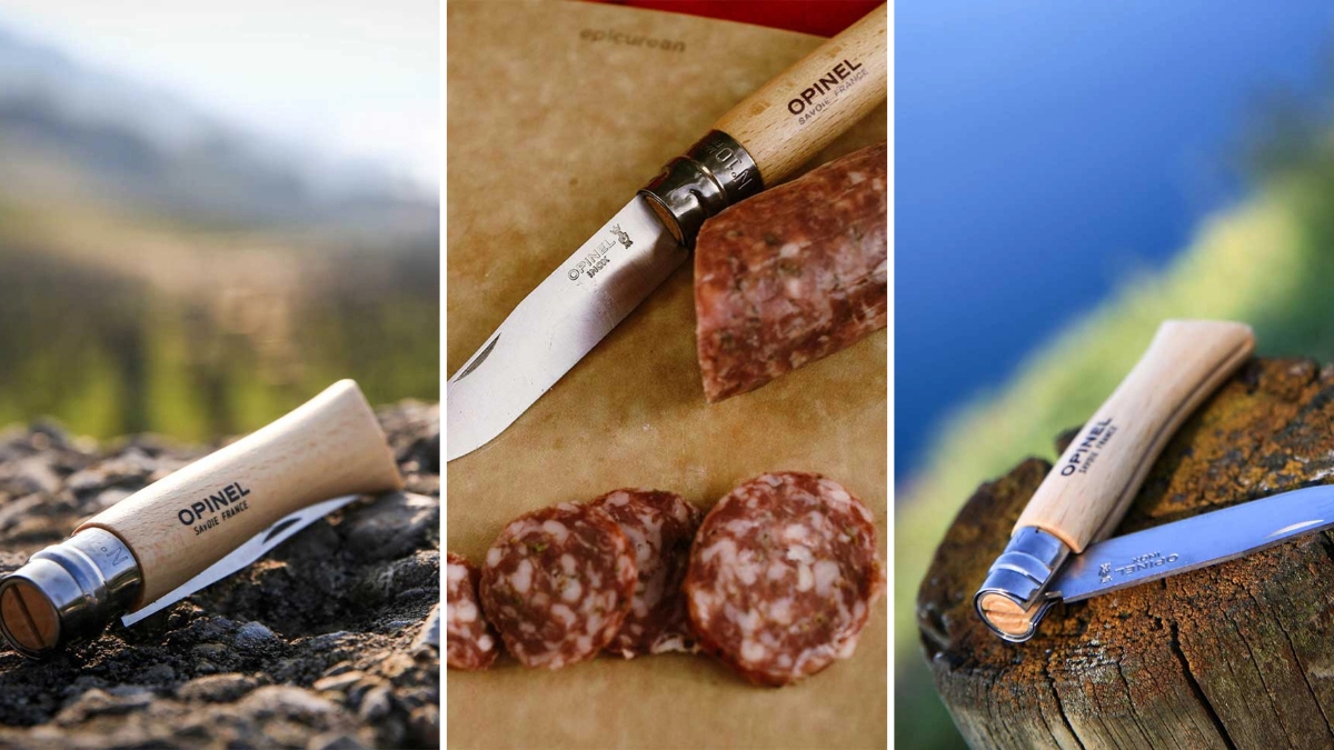 Opinel Inox N°10 Inox natural - rozkładany nóż ze stali nierdzewnej